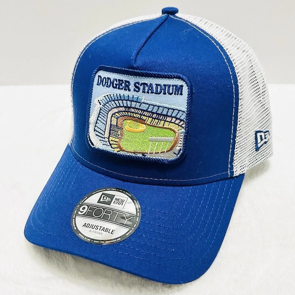 New Era Los‎ Angeles Dodgers Stadium 9FORTY A-Frame Snapback Hat Cap Adjustable